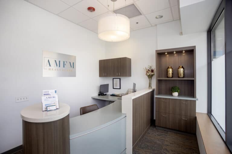 admissions desk at the mental health treatment facility.