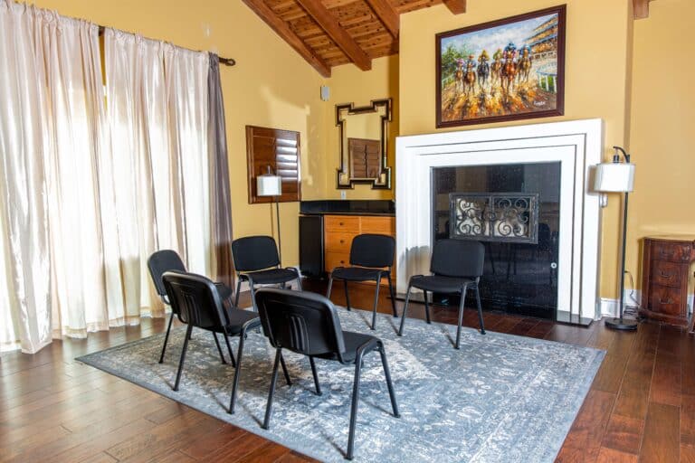 group therapy room at our residential treatment center in carlsbad, ca