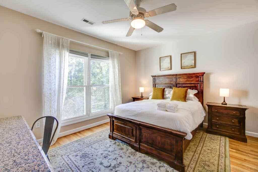 single bedroom at vienna mental health treatment location