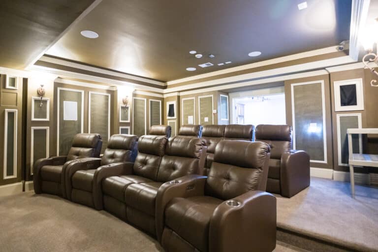 in home movie theater at amfm mental health treatment on Browns Mill Rd in Vienna, VA