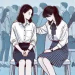 A person offering support to someone.