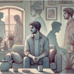 A man with DID having a conversation with his multiple personalities