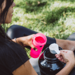 Person researching creatine supplementation for depression relief