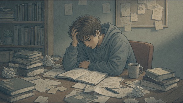 Person feeling stressed and overwhelmed due to narcissistic abuse 