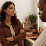 Woman with her arms crossed looking irritable due to Disruptive Mood Dysregulation Disorder