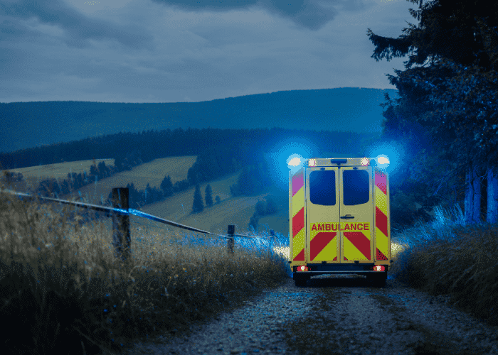 Mobile crisis response team in Minnesota on their way to an emergency