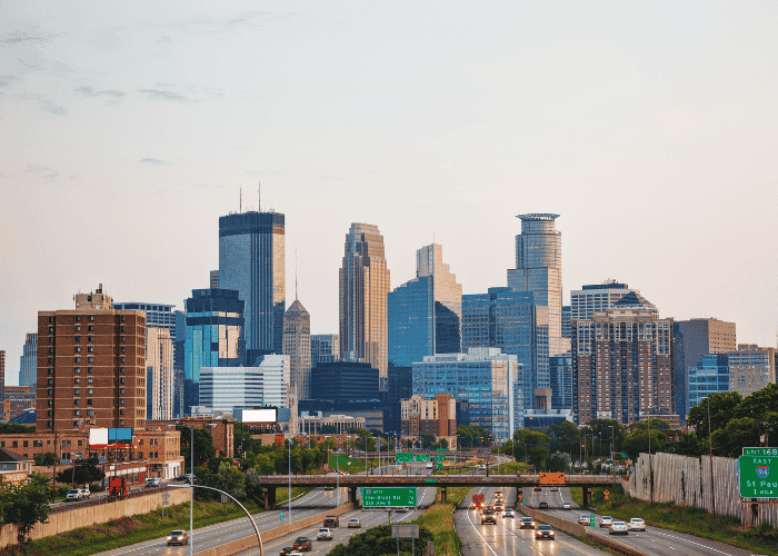 Downtown minneapolis, Minnesota, representing how Minnesota is updating access to care in 2025-2026