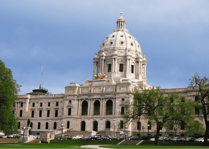 Minnesota state capitol building, where Minnesota behavioral health laws are passed