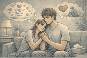 Person with borderline personality disorder experiencing intense emotional attachment to their favorite person, showing the complexity of managing overwhelming feelings in relationships.