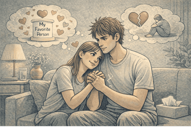 Person with borderline personality disorder experiencing intense emotional attachment to their favorite person, showing the complexity of managing overwhelming feelings in relationships.