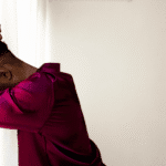 Unhappy man in need of trauma-informed care