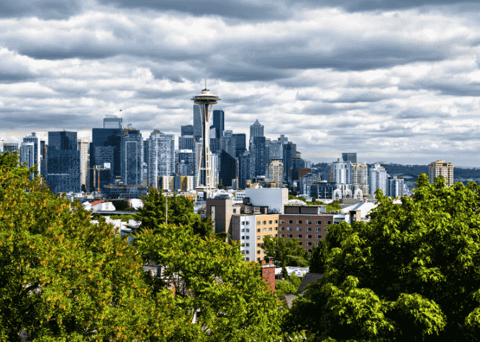 Seattle skyline from Kerry Park, representing changes in mental health policies in Washington state