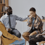 group therapy session after adults delay mental health treatment