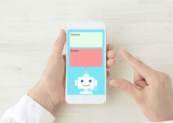 Chatbot representing digital mental health care