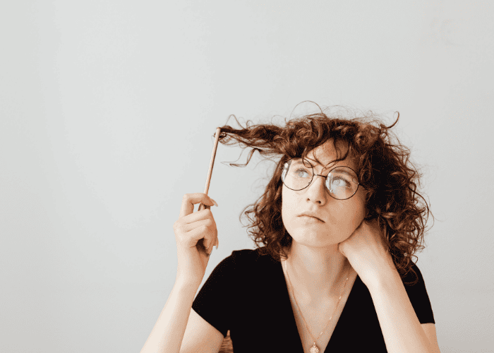 Woman thinking about how to separate your identity from your diagnosis