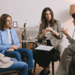 Group of women in a recovery oriented cognitive therapy session at AMFM Healthcare