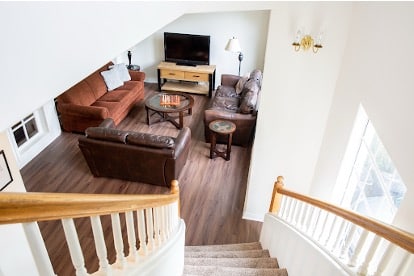 A Mission for Michael residential treatment home with bright, comfortable common areas designed to feel welcoming for clients receiving mental health care.