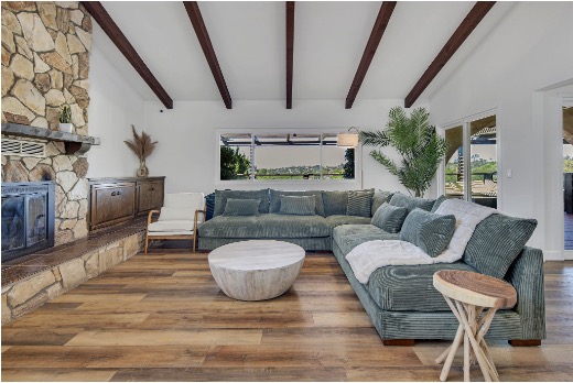 Homey living room setup in AMFM’s Ridge facility 