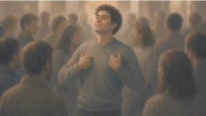 Man experiencing delusions of grandeur that he completely believes in